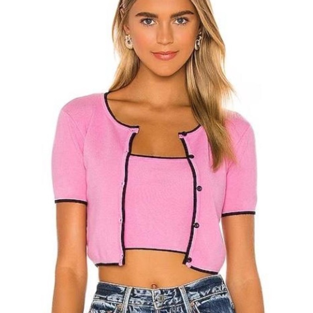 Majorelle Pink Cardigan Set